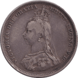 1887 SHILLING ( FINE ) - SHILLING - Cambridgeshire Coins
