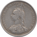 1887 SHILLING ( FINE ) - SHILLING - Cambridgeshire Coins