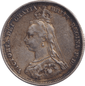1887 SHILLING ( FINE ) - SHILLING - Cambridgeshire Coins