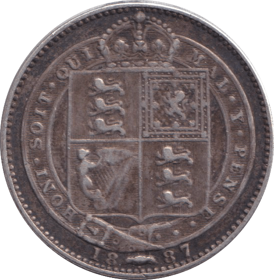 1887 SHILLING ( GF ) - SHILLING - Cambridgeshire Coins