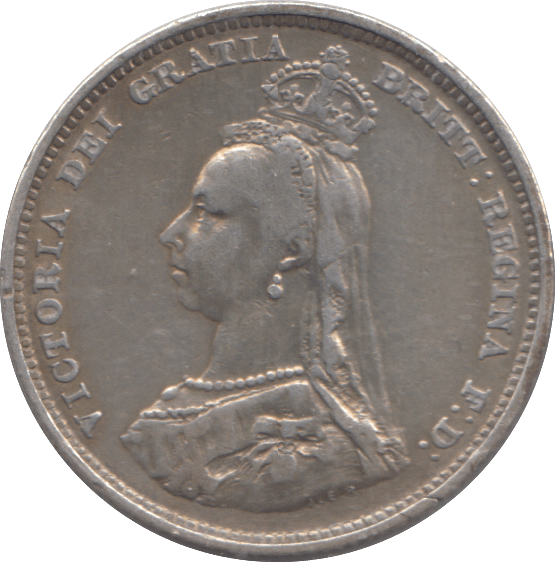 1887 SHILLING ( GF ) - SHILLING - Cambridgeshire Coins