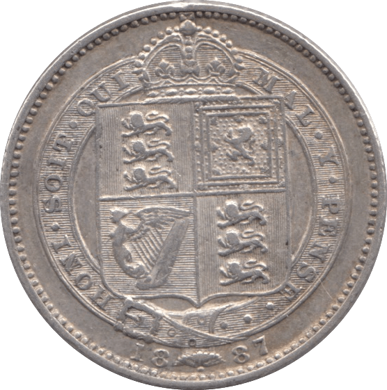 1887 SHILLING ( GF ) - SHILLING - Cambridgeshire Coins