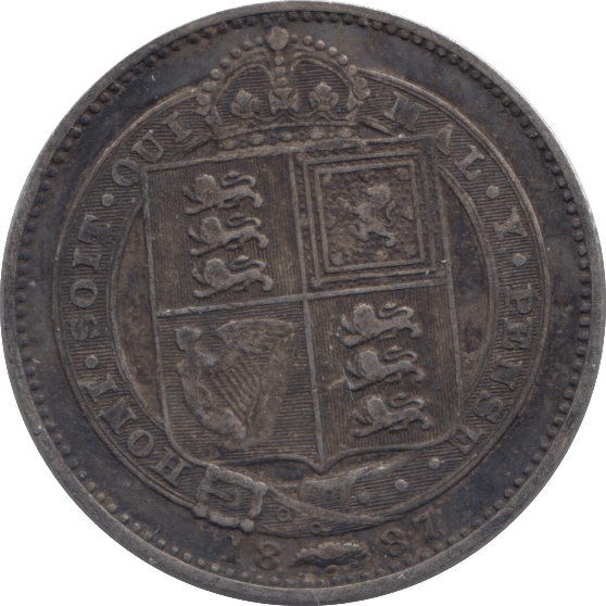 1887 SHILLING ( GF ) - Shilling - Cambridgeshire Coins