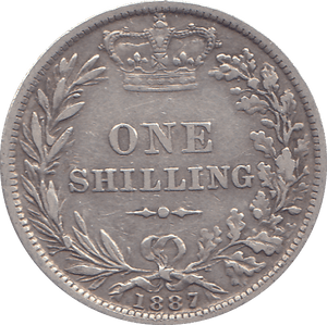 1887 SHILLING ( GF ) - SHILLING - Cambridgeshire Coins