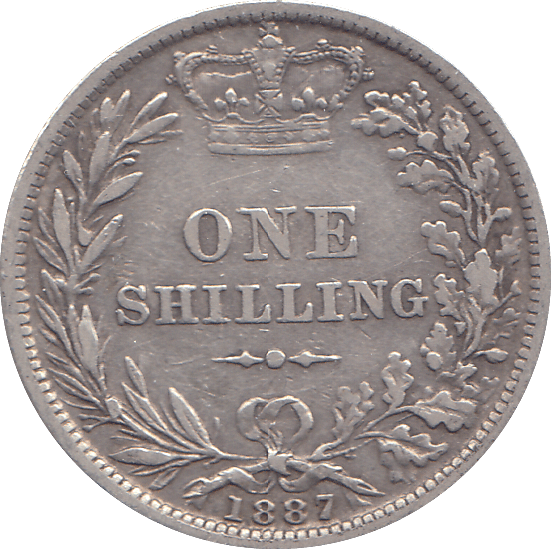 1887 SHILLING ( GF ) - SHILLING - Cambridgeshire Coins