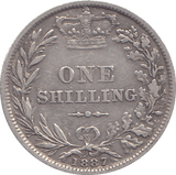 1887 SHILLING ( GF ) - SHILLING - Cambridgeshire Coins