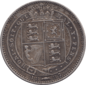 1887 SHILLING ( GF ) - Shilling - Cambridgeshire Coins