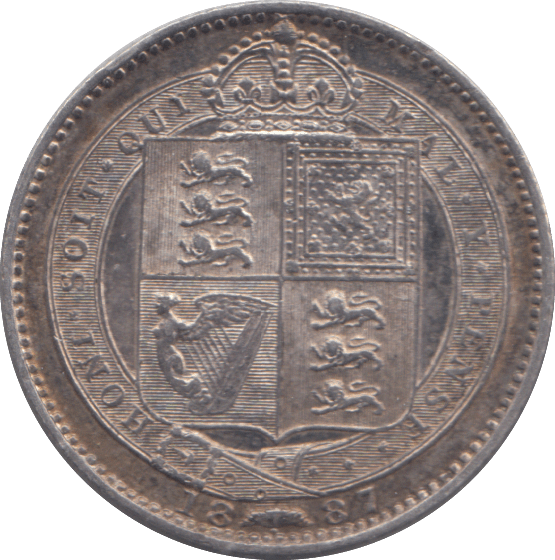 1887 SHILLING ( GF ) - SHILLING - Cambridgeshire Coins