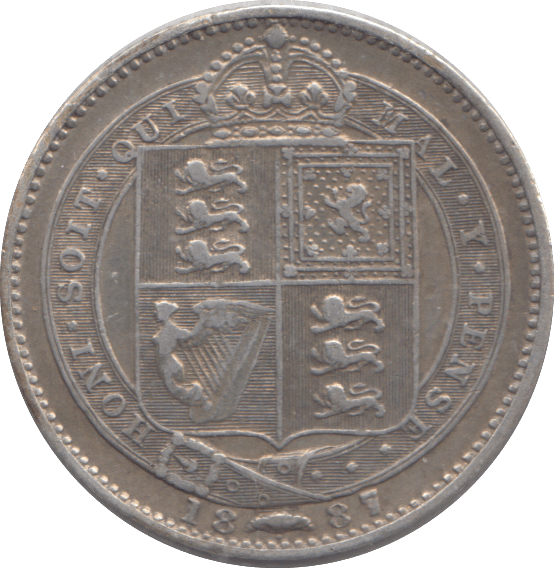 1887 SHILLING ( GF ) - SHILLING - Cambridgeshire Coins