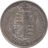 1887 SHILLING ( GVF ) - SHILLING - Cambridgeshire Coins