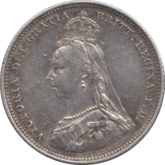 1887 SHILLING ( GVF ) - SHILLING - Cambridgeshire Coins