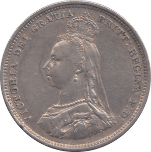 1887 SHILLING ( GVF ) - SHILLING - Cambridgeshire Coins