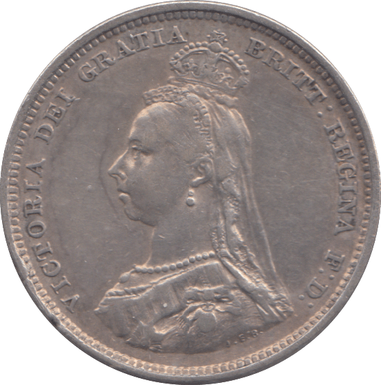 1887 SHILLING ( GVF ) - SHILLING - Cambridgeshire Coins