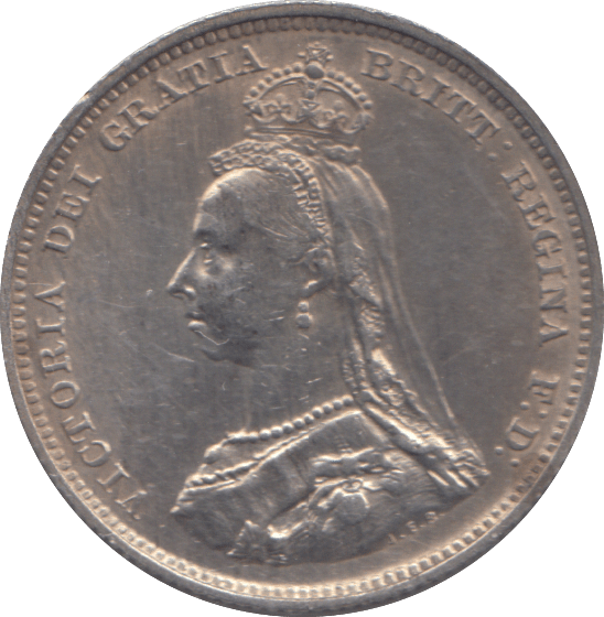 1887 SHILLING ( GVF ) - SHILLING - Cambridgeshire Coins