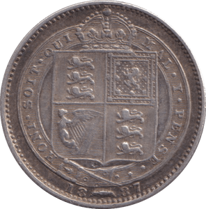 1887 SHILLING ( GVF ) - Shilling - Cambridgeshire Coins