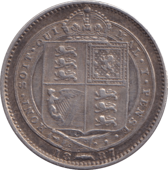 1887 SHILLING ( GVF ) - Shilling - Cambridgeshire Coins