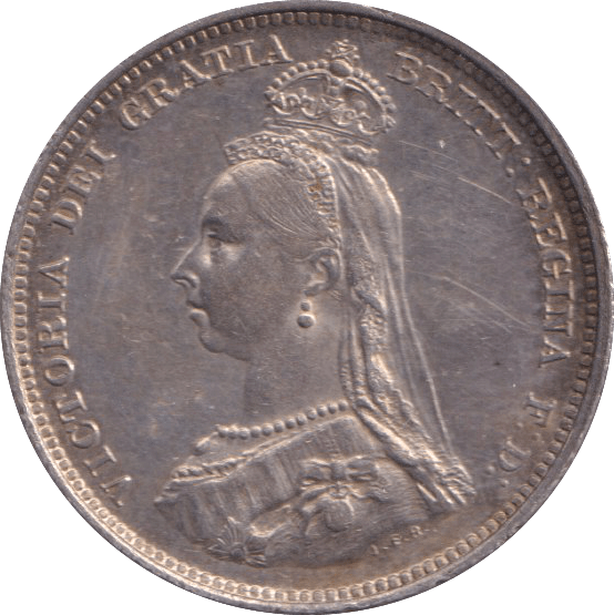 1887 SHILLING ( GVF ) - SHILLING - Cambridgeshire Coins