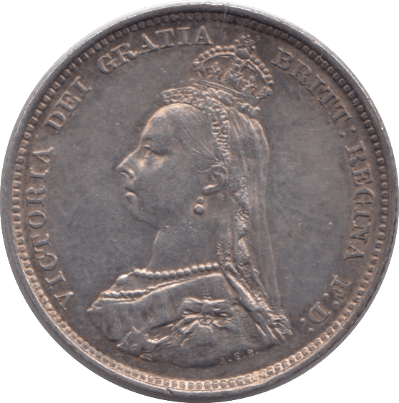 1887 SHILLING ( GVF ) - Shilling - Cambridgeshire Coins
