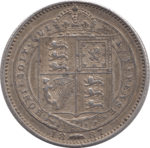 1887 SHILLING ( GVF ) - Shilling - Cambridgeshire Coins