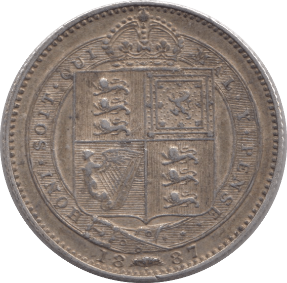 1887 SHILLING ( GVF ) - Shilling - Cambridgeshire Coins