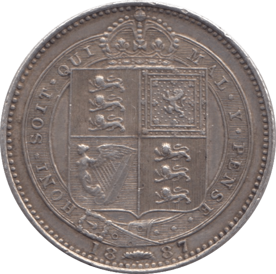 1887 SHILLING ( GVF ) - Shilling - Cambridgeshire Coins
