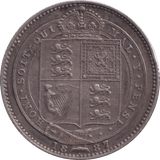 1887 SHILLING ( GVF ) - Shilling - Cambridgeshire Coins