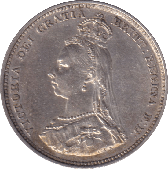 1887 SHILLING (GVF) - SHILLING - Cambridgeshire Coins