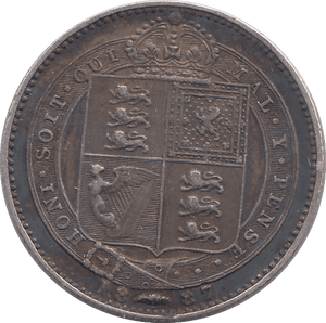 1887 SHILLING ( NEF ) - Shilling - Cambridgeshire Coins