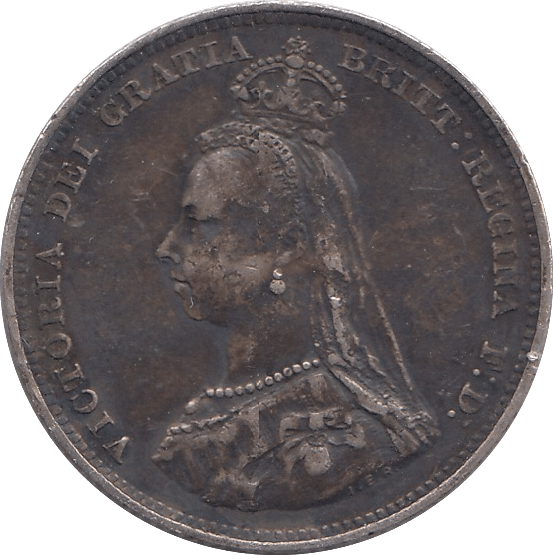 1887 SHILLING ( NEF ) - Shilling - Cambridgeshire Coins