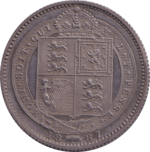 1887 SHILLING ( PROOF ) - SHILLING - Cambridgeshire Coins
