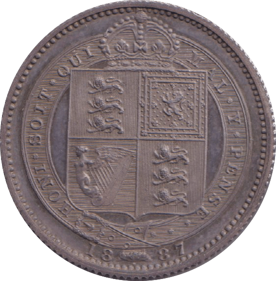 1887 SHILLING ( PROOF ) - SHILLING - Cambridgeshire Coins