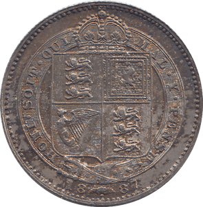 1887 SHILLING ( UNC ) 11 - SHILLING - Cambridgeshire Coins