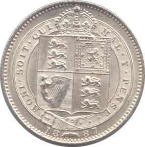 1887 SHILLING ( UNC ) 8 - SHILLING - Cambridgeshire Coins