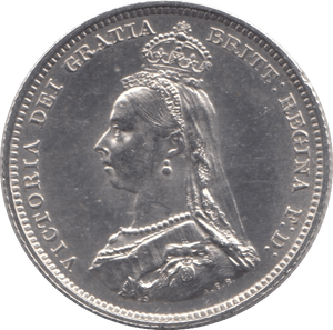 1887 SHILLING ( UNC ) - SHILLING - Cambridgeshire Coins