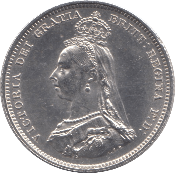 1887 SHILLING ( UNC ) - SHILLING - Cambridgeshire Coins