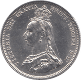 1887 SHILLING ( UNC ) - SHILLING - Cambridgeshire Coins