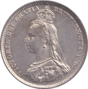 1887 SHILLING ( UNC ) - SHILLING - Cambridgeshire Coins