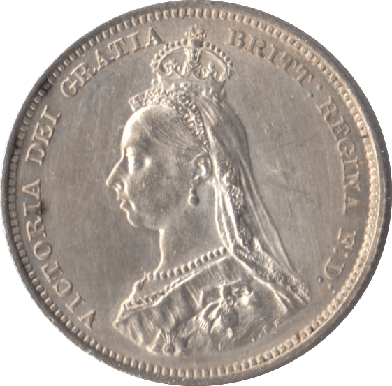 1887 SHILLING ( UNC ) - SHILLING - Cambridgeshire Coins