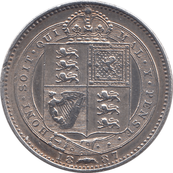 1887 SHILLING ( UNC ) - Shilling - Cambridgeshire Coins