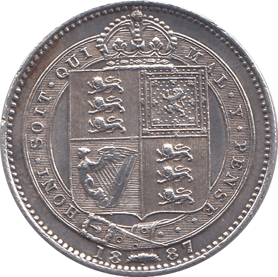 1887 SHILLING ( UNC ) - Shilling - Cambridgeshire Coins