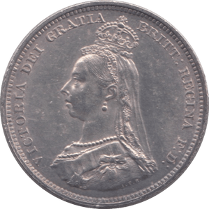 1887 SHILLING ( UNC ) - SHILLING - Cambridgeshire Coins