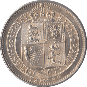 1887 SHILLING ( UNC ) - SHILLING - Cambridgeshire Coins