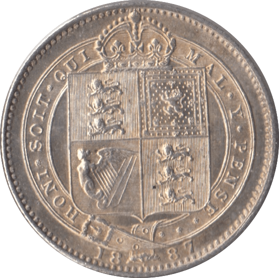 1887 SHILLING ( UNC ) - SHILLING - Cambridgeshire Coins