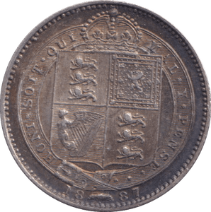 1887 SHILLING ( UNC ) - SHILLING - Cambridgeshire Coins