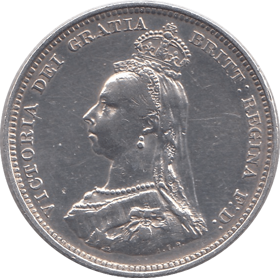1887 SHILLING ( UNC ) - Shilling - Cambridgeshire Coins