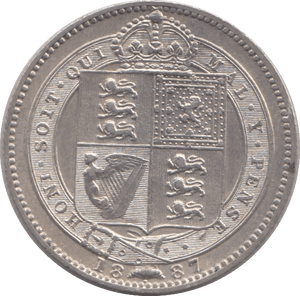 1887 SHILLING ( UNC ) - Shilling - Cambridgeshire Coins