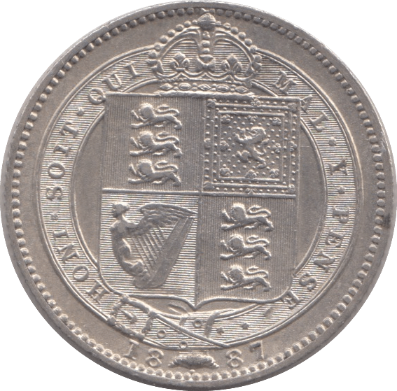 1887 SHILLING ( UNC ) - Shilling - Cambridgeshire Coins