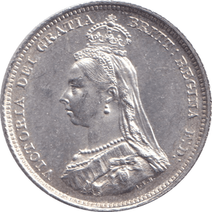 1887 SHILLING ( UNC ) - SHILLING - Cambridgeshire Coins