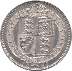 1887 SHILLING ( UNC ) - SHILLING - Cambridgeshire Coins