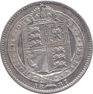 1887 SHILLING ( VF ) - Shilling - Cambridgeshire Coins